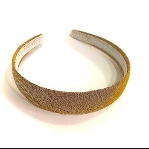 Gold Headband 1” Shimmering Sparkle